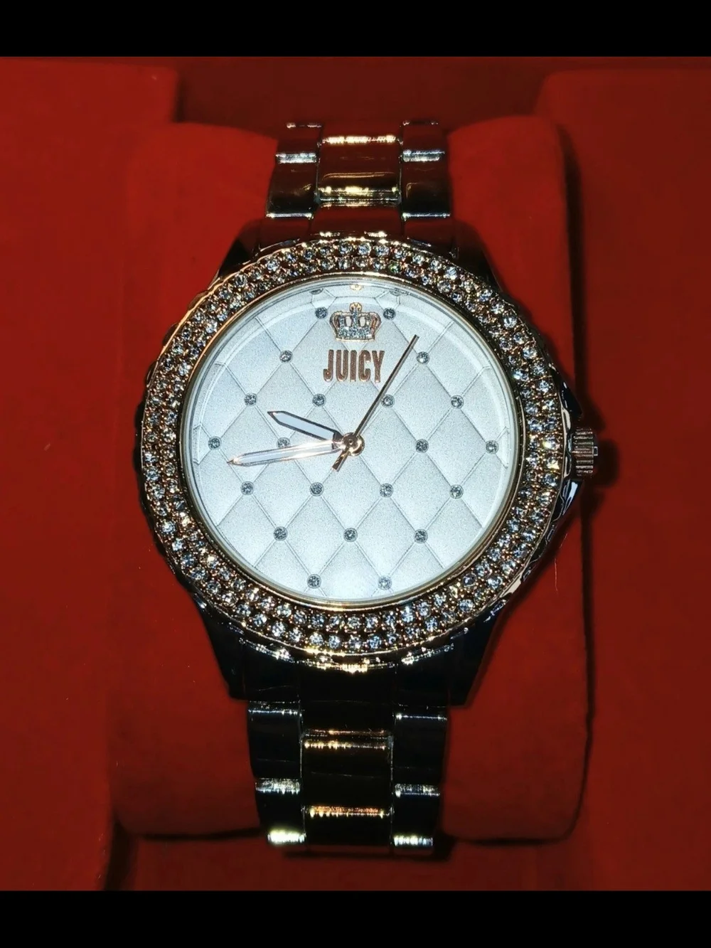 Juicy By Juicy Couture Women's Watch JC/5043 Quartz Rose Gold Silver 38mm